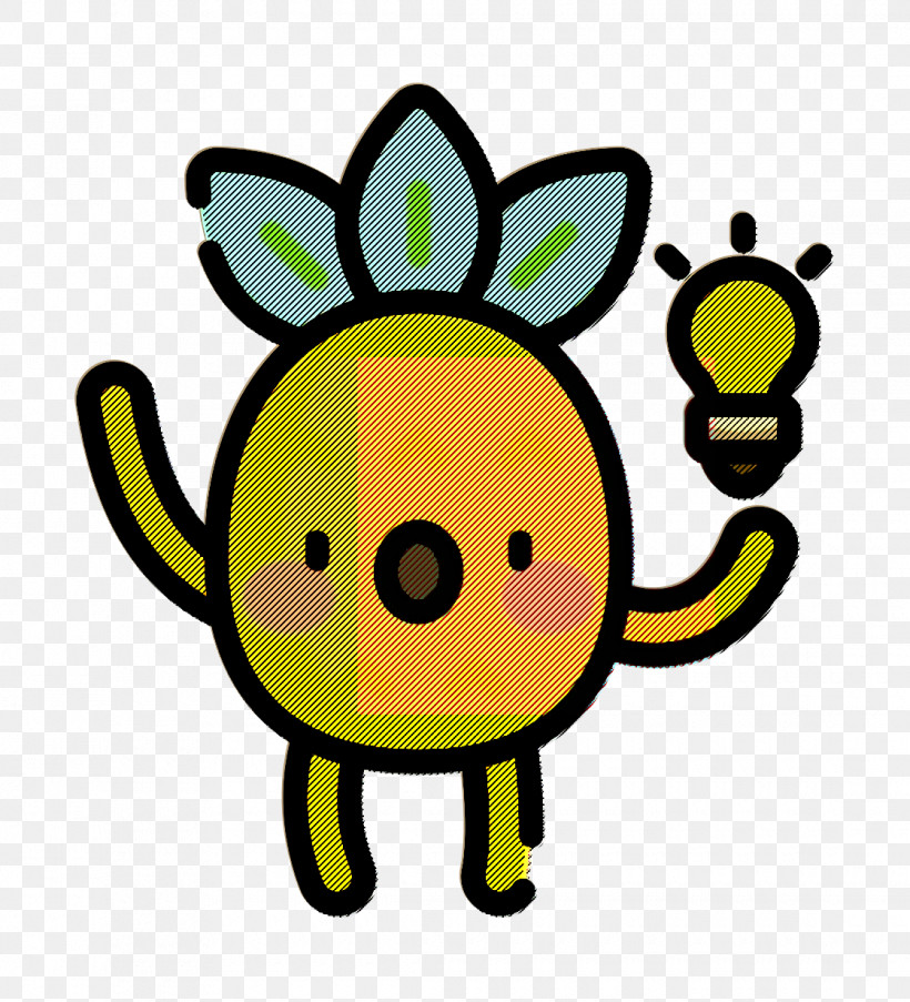 Pineapple Character Icon Idea Icon, PNG, 1120x1234px, Pineapple Character Icon, Cartoon, Emoticon, Green, Happy Download Free