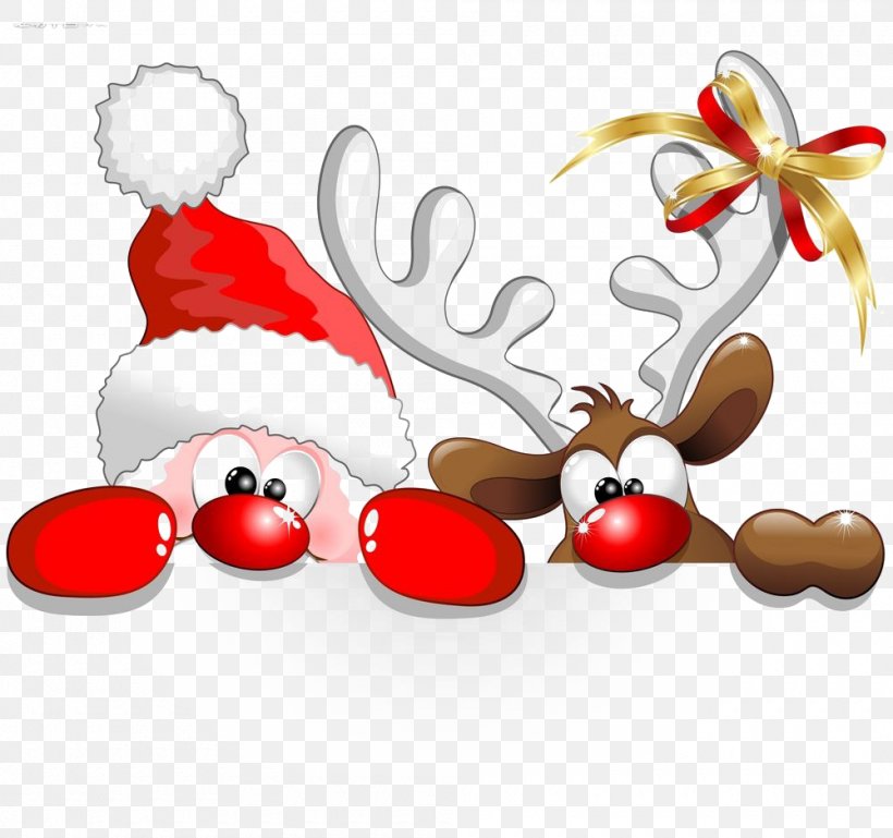 Santa Claus Reindeer Christmas Cartoon Clip Art, PNG, 1000x939px, Santa Claus, Cartoon, Christmas, Christmas And Holiday Season, Christmas Decoration Download Free