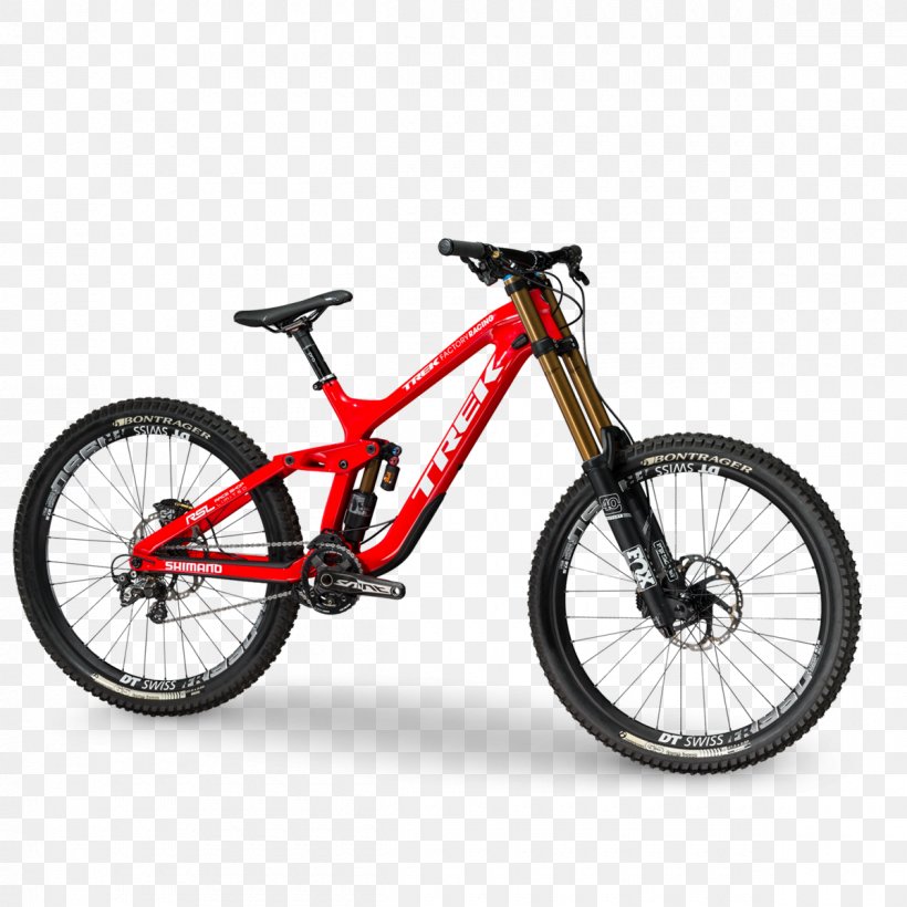 Trek Bicycle Corporation Downhill Mountain Biking Trek Factory Racing Mountain Bike, PNG, 1200x1200px, Bicycle, Automotive Exterior, Automotive Tire, Bicycle Accessory, Bicycle Drivetrain Part Download Free
