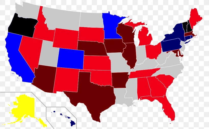 United States Presidential Election, 1992 US Presidential Election 2016 Red States And Blue States Map, PNG, 959x593px, United States, Area, Blue Wall, Election, Flag Download Free