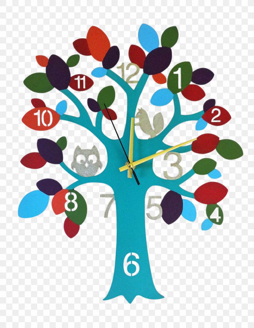 Clock Wall Wood นาฬิกาติดผนัง จตุจักร, PNG, 1405x1815px, Clock, Bedroom, Branch, Floral Design, Flower Download Free