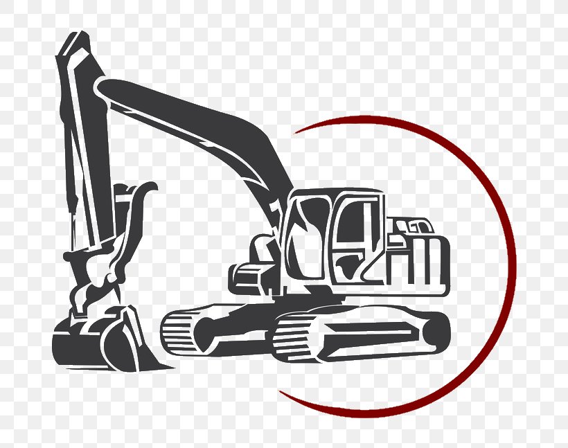 Excavator Architectural Engineering Backhoe Machine Clip Art, PNG, 742x647px, Excavator, Architectural Engineering, Backhoe, Black And White, Brand Download Free