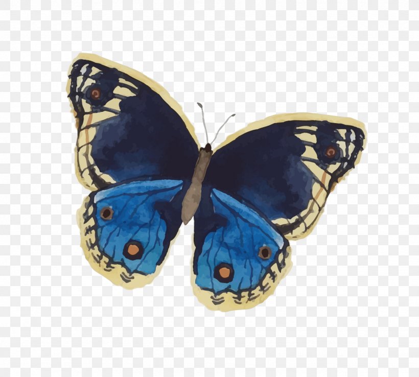 Butterfly Watercolor Painting Insect, PNG, 1333x1200px, Butterfly, Art, Azure, Blue, Drawing Download Free