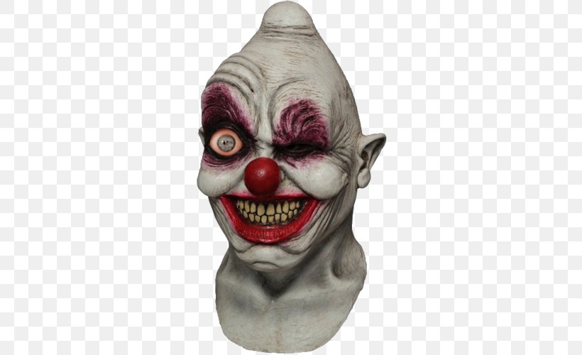 Latex Mask Clown Halloween Costume, PNG, 500x500px, Mask, Ball, Circus, Clown, Costume Download Free