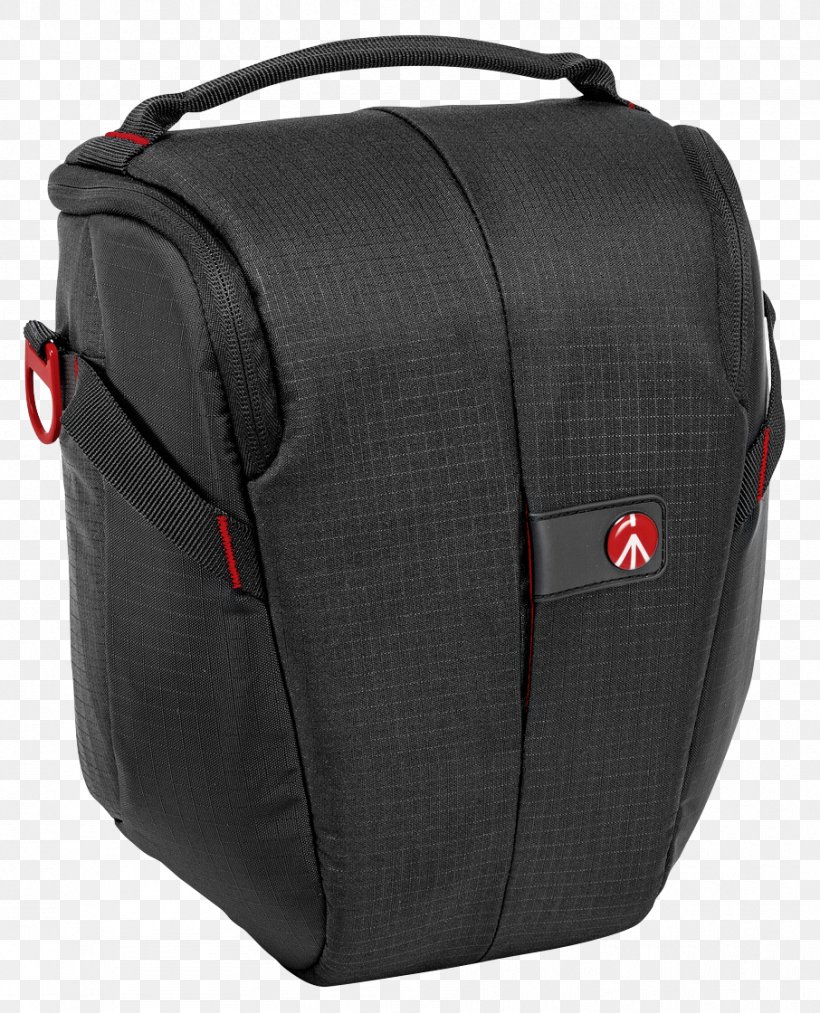 MANFROTTO Shoulder Bag Pro Light Holster AH-14 Manfrotto Pro-Light Access Camera Holster Digital SLR, PNG, 906x1120px, Manfrotto, Bag, Black, Camera, Camera Lens Download Free