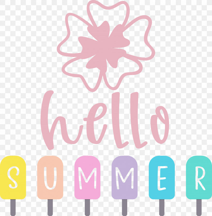 Logo Petal Flower Line Meter, PNG, 2944x3000px, Hello Summer, Flower, Geometry, Happy Summer, Line Download Free