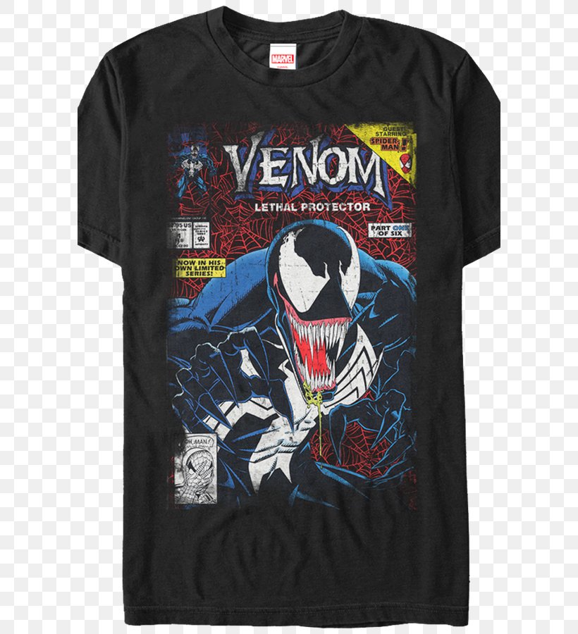 Venom: Lethal Protector Eddie Brock Spider-Man Symbiote, PNG, 600x900px, Venom, Active Shirt, Al Milgrom, Black, Brand Download Free