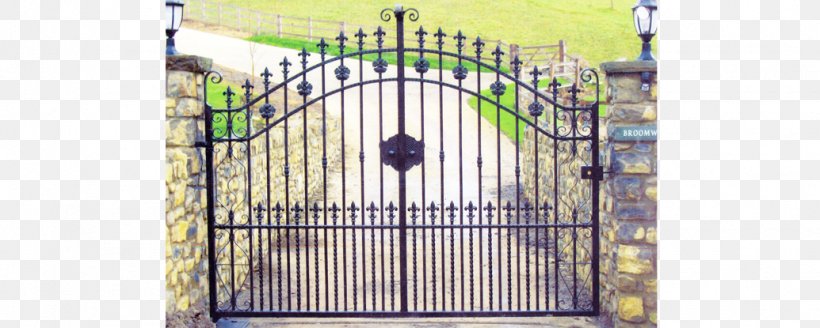 Fence Electric Gates Wrought Iron, PNG, 1035x415px, Fence, Cage, Cardiff, Electric Gates, Electricity Download Free
