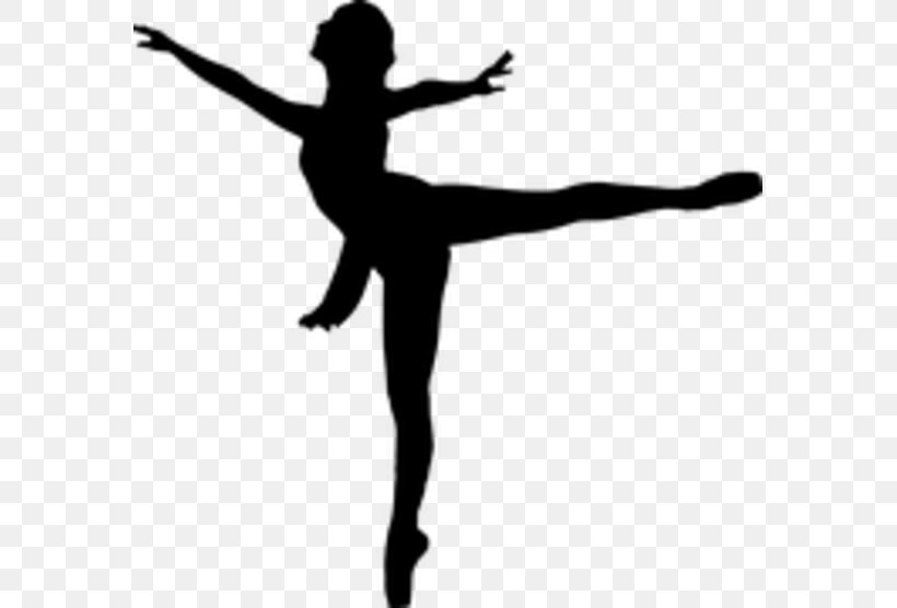 Ballet Dancer Silhouette, PNG, 575x556px, Ballet Dancer, Arm, Balance, Ballet, Black And White Download Free