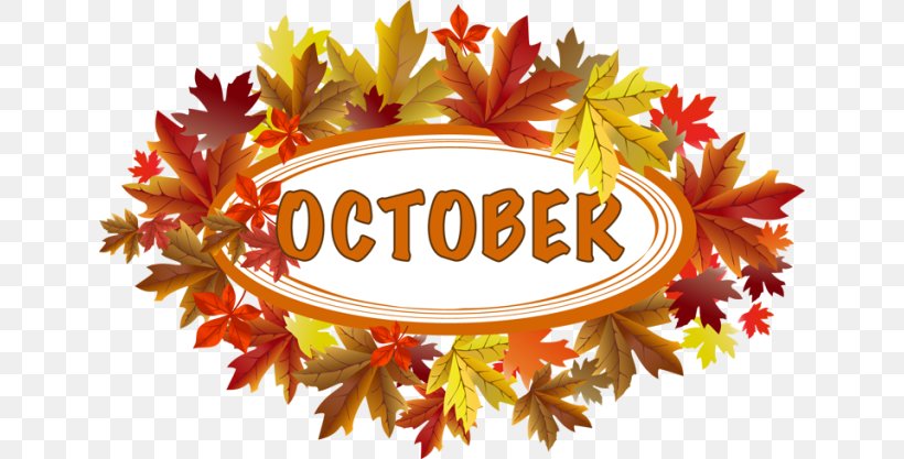 October Free Content Website Clip Art, PNG, 640x417px, October, Calendar, Document, Floral Design, Free Content Download Free