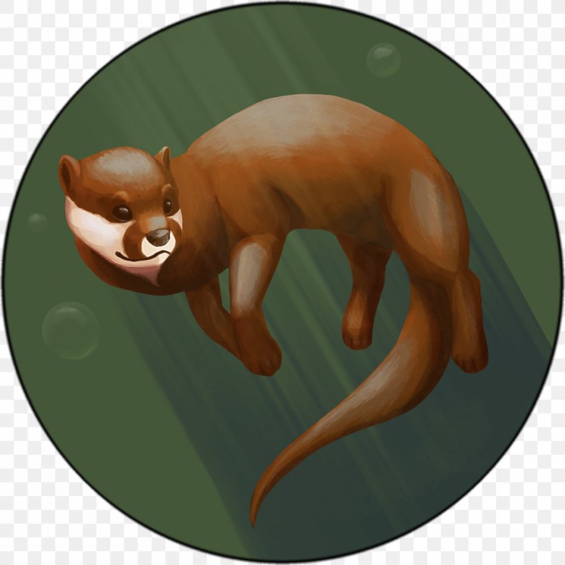 Otter Tail Wagging By Dogs Cat Mammal Furry Convention, PNG, 1000x1000px, Otter, Aggregator, Carnivoran, Cartoon, Cat Download Free