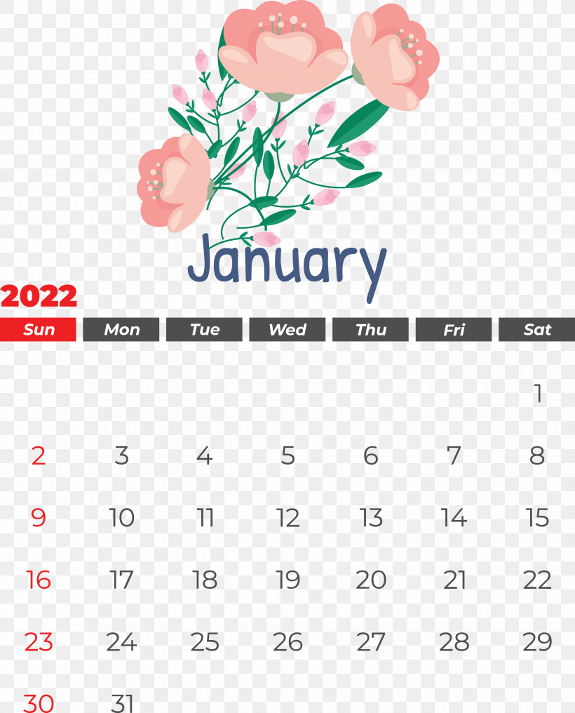 Floral Design, PNG, 3309x4103px, Calendar, Floral Design, Flower, Flower Line, January Download Free