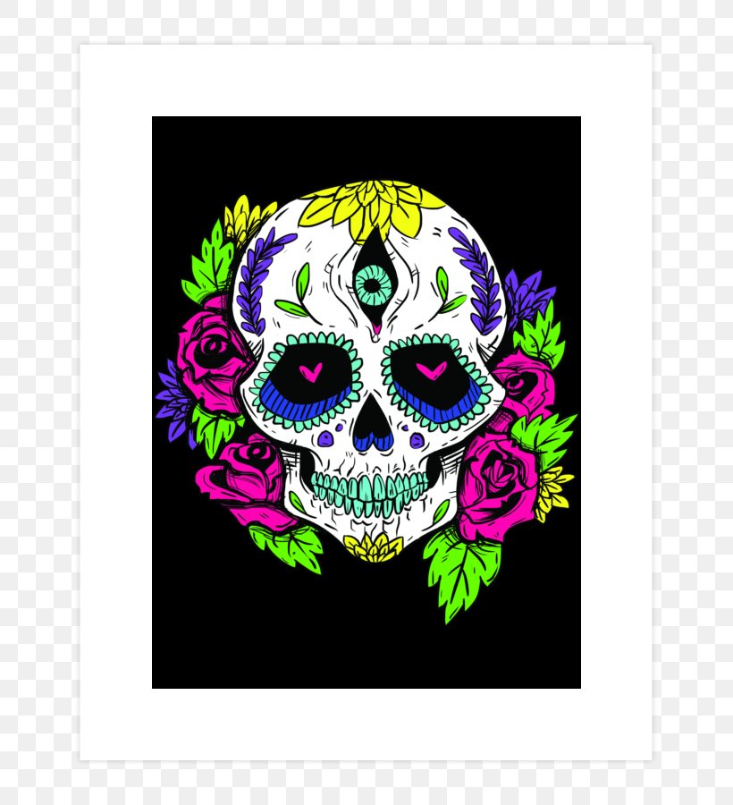 La Calavera Catrina T-shirt Skull Day Of The Dead, PNG, 740x900px, Calavera, Bag, Bluza, Bone, Day Of The Dead Download Free
