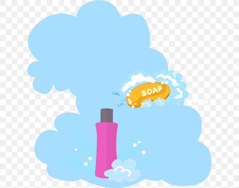 Washing Shower Gel Soap, PNG, 632x644px, Washing, Blue, Cartoon, Cleanliness, Cloud Download Free