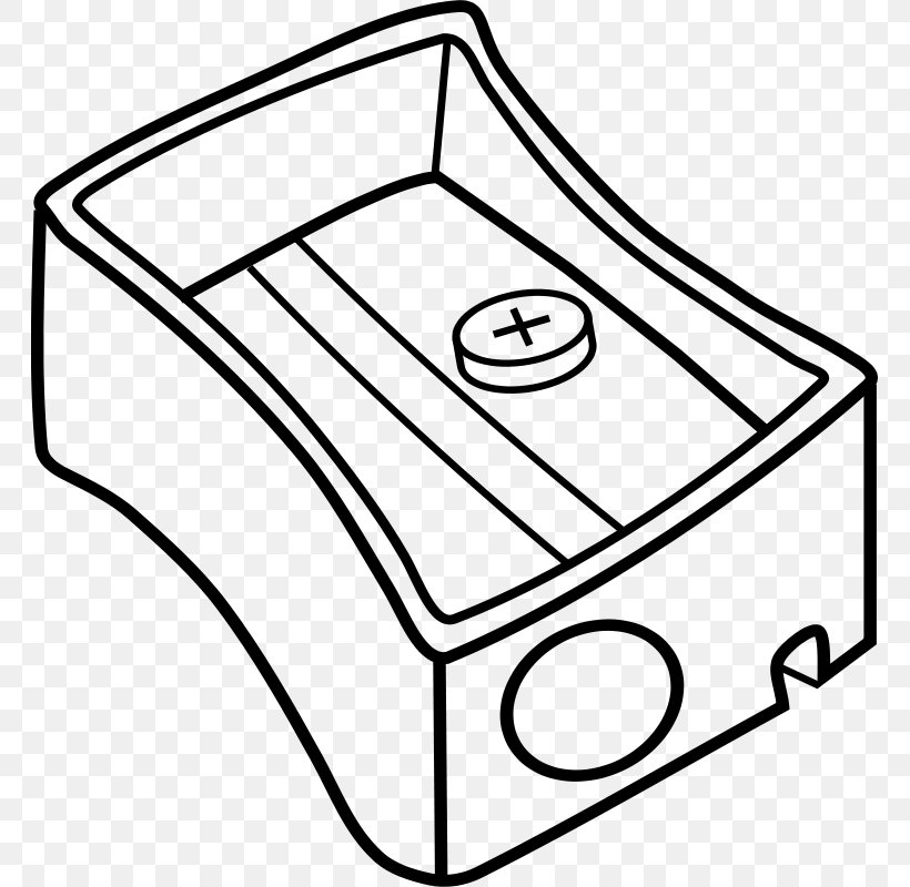Pencil Sharpener Black And White Clip Art, PNG, 763x800px, Pencil Sharpener, Area, Black, Black And White, Drawing Download Free