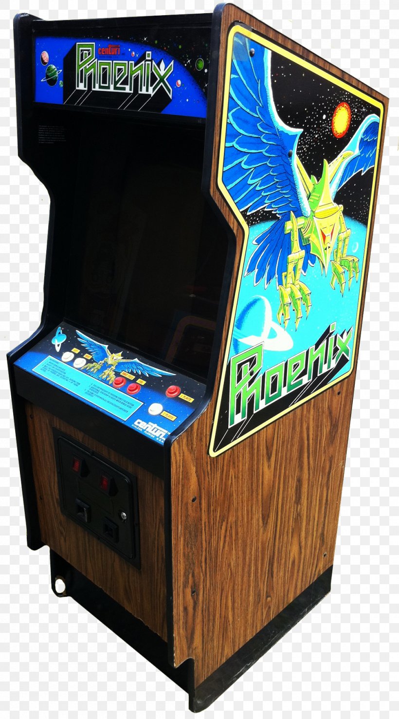 Phoenix Arcade Game Arcade Cabinet Galaga Chelnov, PNG, 1000x1802px, Phoenix, Arcade Cabinet, Arcade Game, Atari, Atari 2600 Download Free