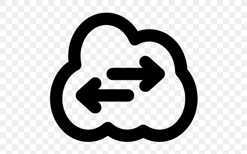 Cloud Computing, PNG, 512x512px, Cloud Computing, Area, Black And White, Cloud Storage, Data Storage Download Free