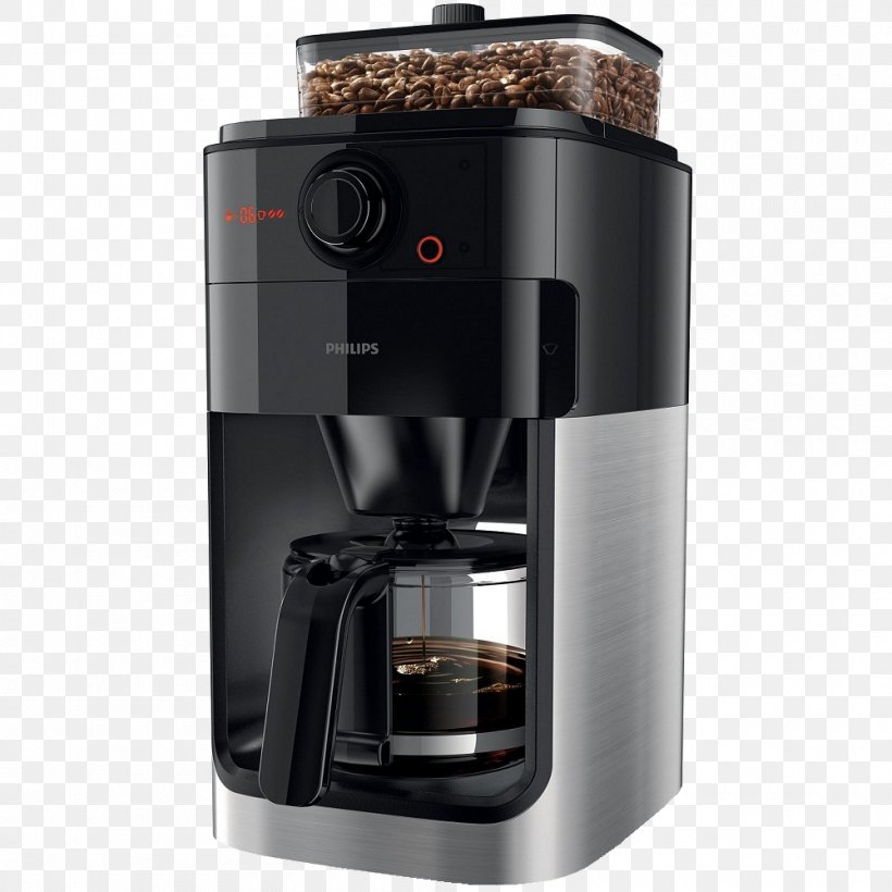 Coffeemaker Espresso Philips Brewed Coffee, PNG, 1000x1000px, Coffee, Brewed Coffee, Coffeemaker, Drip Coffee Maker, Espresso Download Free