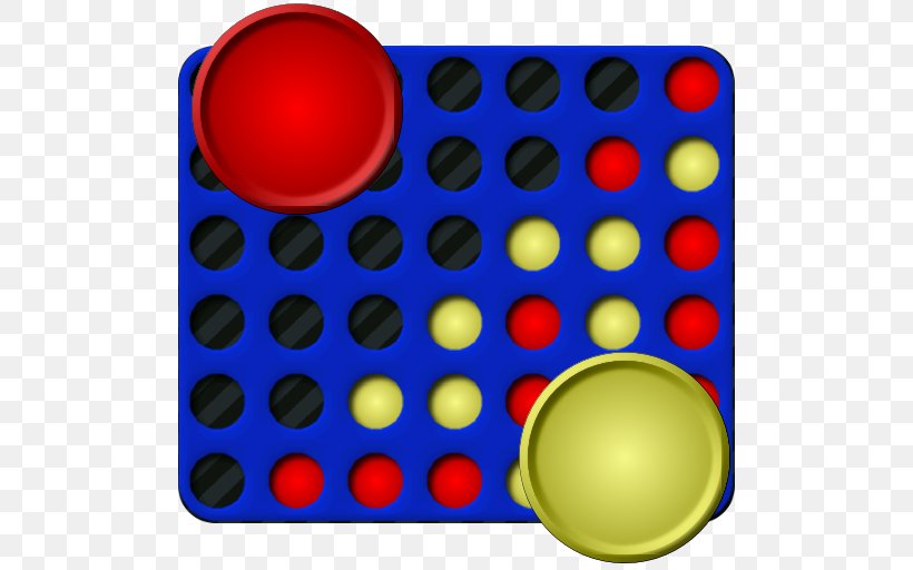 Connect Four Four In A Row, PNG, 512x512px, Connect Four, Android, Blue, Board Game, Cobalt Blue Download Free