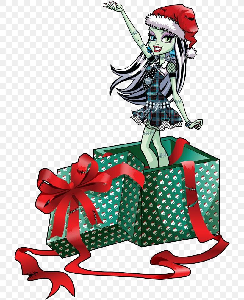 Monster High Christmas Frankie Stein Doll Clip Art, PNG, 724x1007px, Monster High, Art, Barbie, Christmas, Christmas Decoration Download Free