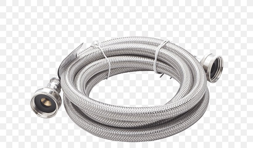 Washing Machines Frigidaire Laundry Hose Stainless Steel, PNG, 632x480px, Washing Machines, Cable, Clothes Dryer, Coaxial Cable, Combo Washer Dryer Download Free