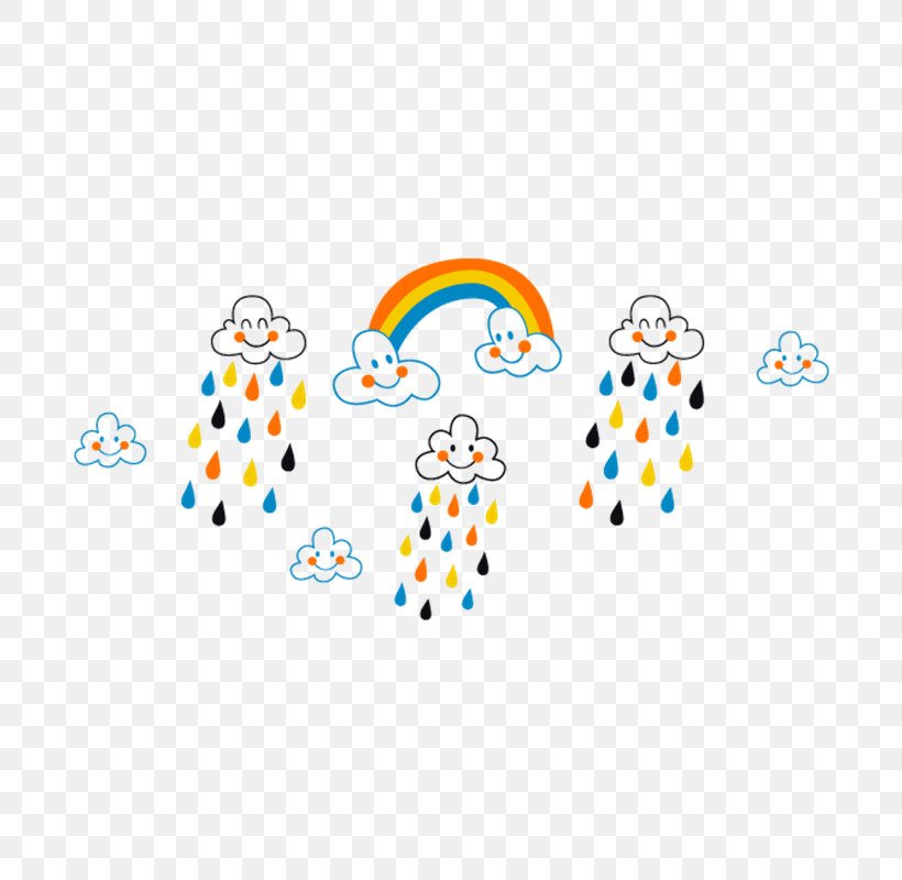 Cloud Rain Color Child Sticker, PNG, 800x800px, Cloud, Area, Body Jewelry, Child, Color Download Free