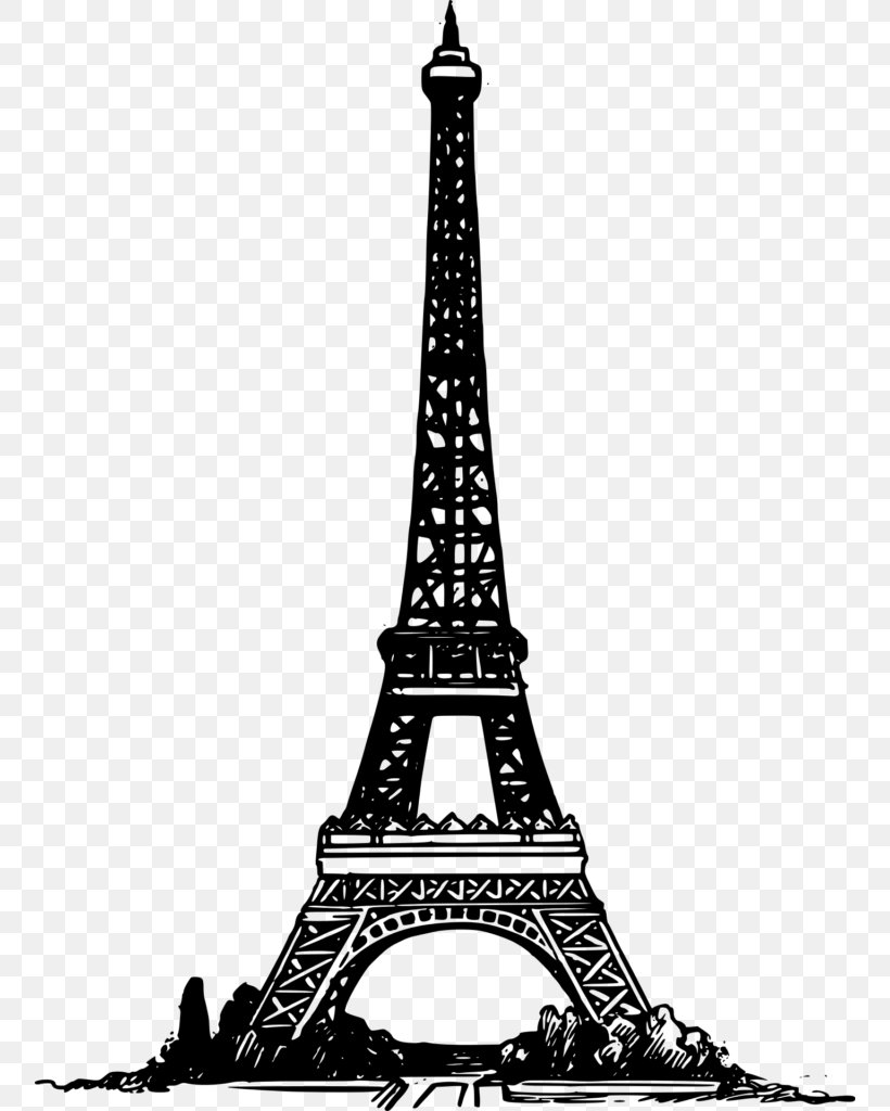 Eiffel Tower Electric Power Electricity Clip Art, PNG, 756x1024px, Eiffel Tower, Black And White, Building, Business, Electric Power Download Free