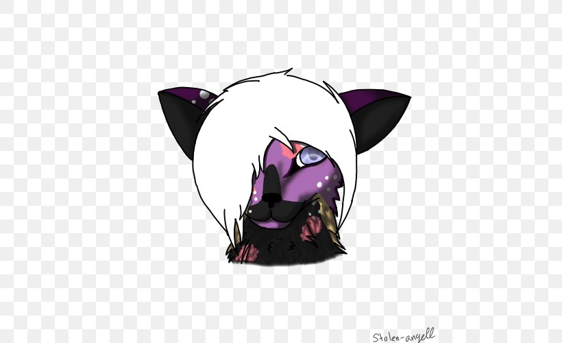 Purple Violet Headgear Character Animal, PNG, 500x500px, Purple, Animal, Bat, Character, Fiction Download Free