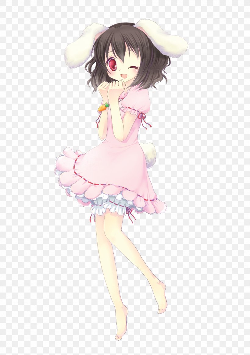Tewi Inaba Cosplay Human Hair Color Brown Hair, PNG, 1447x2056px, Watercolor, Cartoon, Flower, Frame, Heart Download Free