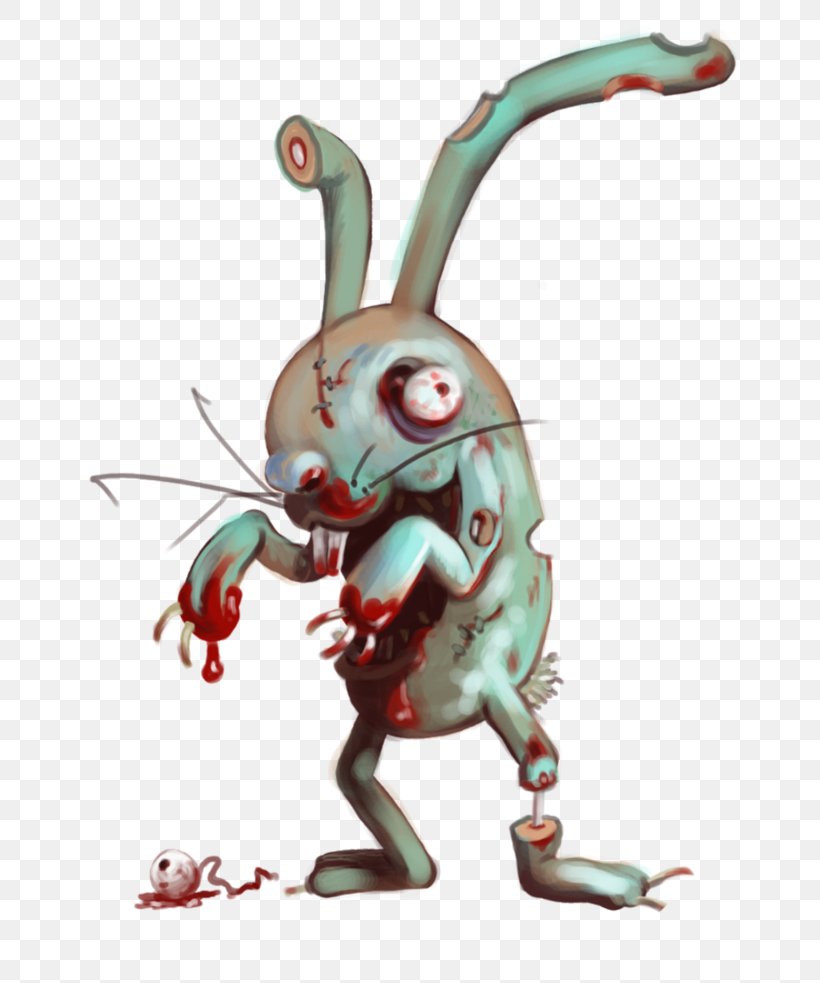 European Rabbit Easter Bunny Zombi Drawing, PNG, 812x983px, Watercolor, Cartoon, Flower, Frame, Heart Download Free