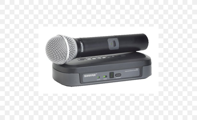 Wireless Microphone Shure SM58 Shure PG58 Shure PG24/PG58, PNG, 500x500px, Microphone, Audio, Audio Equipment, Electronic Device, Electronics Download Free