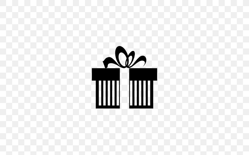 Gift Ribbon Decorative Box, PNG, 512x512px, Gift, Black, Black And White, Box, Brand Download Free
