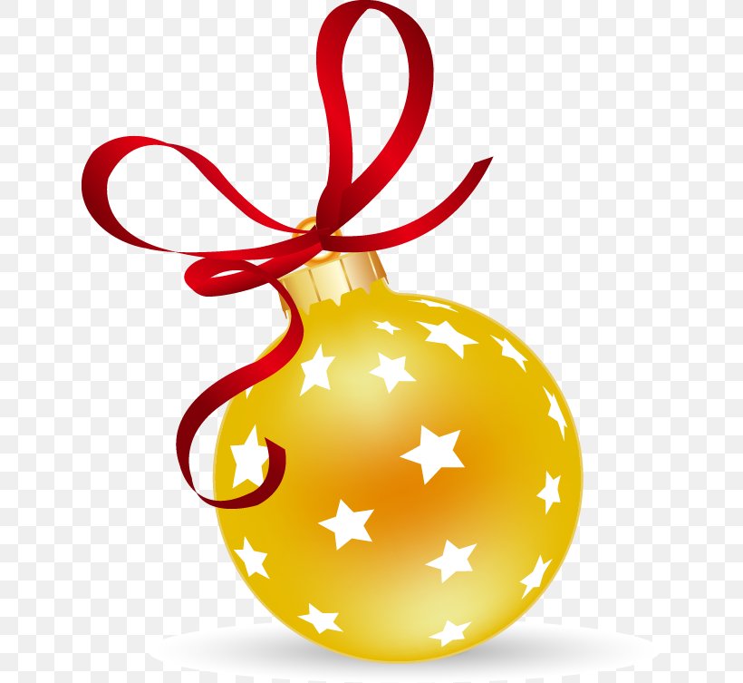 Hand Drawn Ribbon Ball Gold Stars, PNG, 639x753px, Christmas Ornament ...