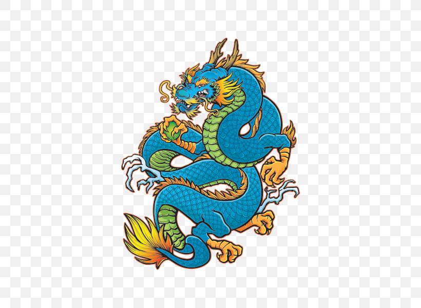 Sticker Wall Decal Chinese Dragon China, PNG, 600x600px, Sticker, Art, Body Art, China, Chinese Dragon Download Free