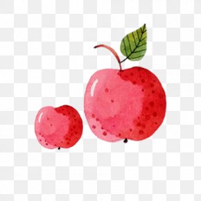 Fresh And Simple Hand-painted Red Apples - Apple Red Download PNG
