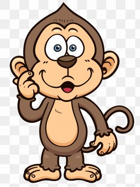 Cartoon - Baby Monkeys Cartoon Clip Art PNG