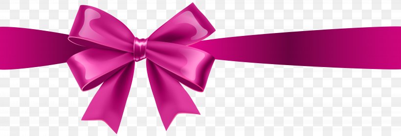 Bow And Arrow Pink Ribbon Clip Art, PNG, 8000x2736px, Bow And Arrow, Bow Tie, Free Content, Fuchsia, Magenta Download Free