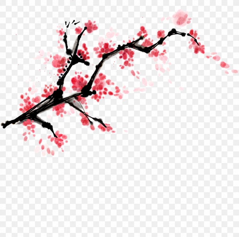 Chinese New Year Ceramic Decal, PNG, 954x948px, Chinese New Year, Art, Blossom, Branch, Ceramic Decal Download Free