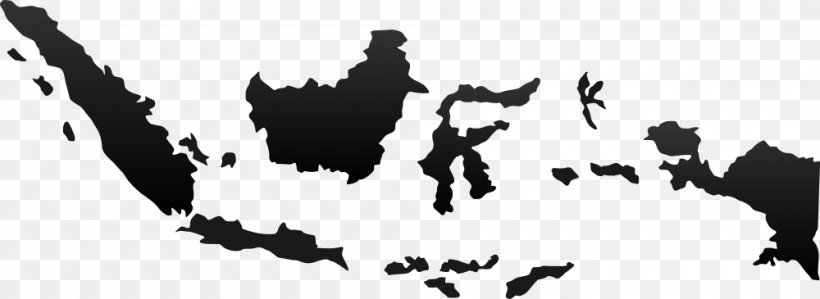 Indonesia Blank Map, PNG, 1000x365px, Indonesia, Black, Black And White, Blank Map, City Map Download Free