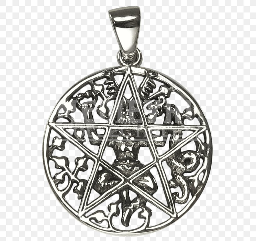 Locket Silver Charms & Pendants Cernunnos Pentacle, PNG, 772x772px, Locket, Amulet, Black And White, Body Jewelry, Cernunnos Download Free