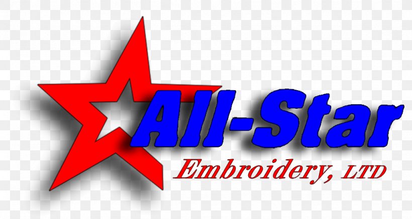 Logo All Star Embroidery Brand Product, PNG, 1024x546px, Logo, All Star, Blue, Brand, Clothing Download Free