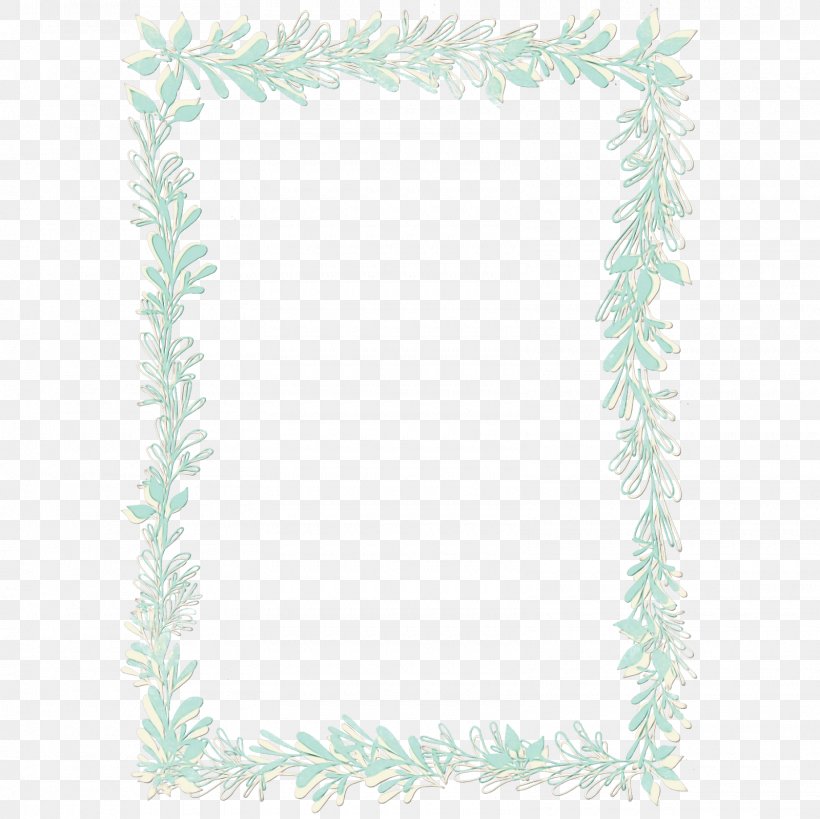 Watercolor Drawing, PNG, 1600x1600px, Watercolor Painting, Borders And Frames, Color, Drawing, Green Download Free