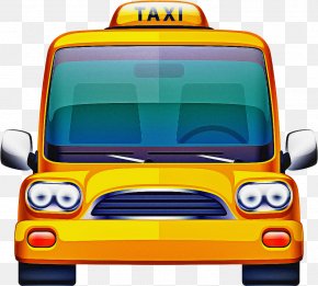 Minibus Model Car - Cartoon School Bus PNG
