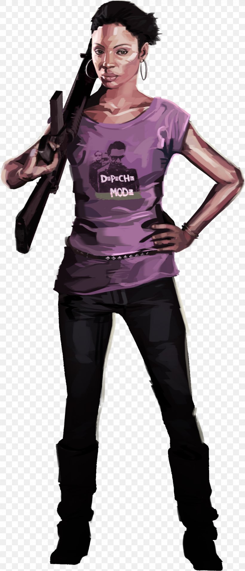 Left 4 Dead 2: The Passing Resident Evil 6 T-shirt Fan Art, PNG, 1024x2381px, Left 4 Dead, Audio, Audio Equipment, Chainsaw, Character Download Free