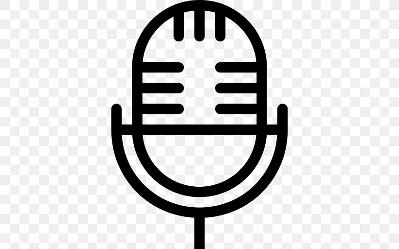 Microphone Sound Recording And Reproduction Recording Studio, PNG, 512x512px, Microphone, Audio, Black And White, Dictation Machine, Loudspeaker Download Free