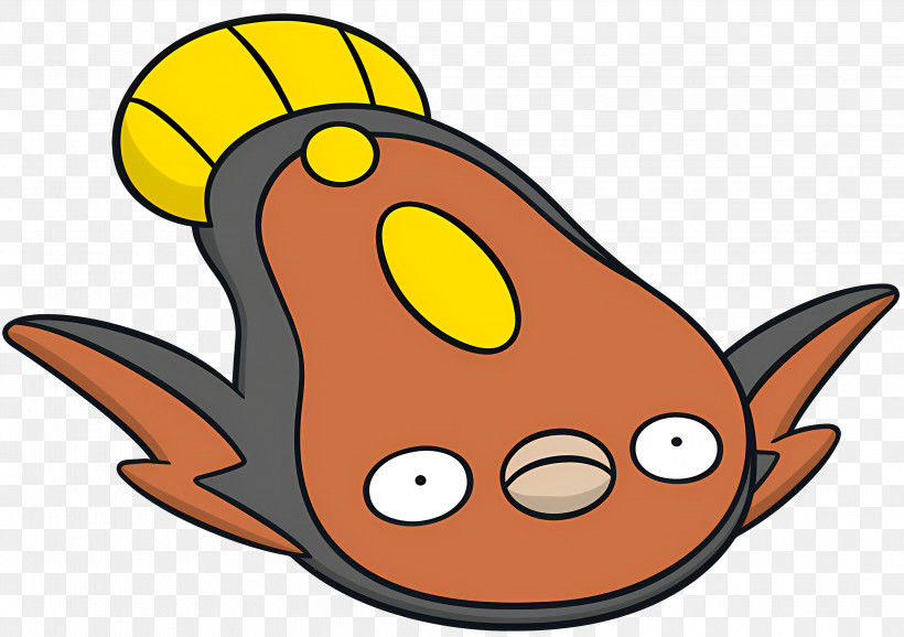 Stunfisk - Cartoon Fish Character PNG