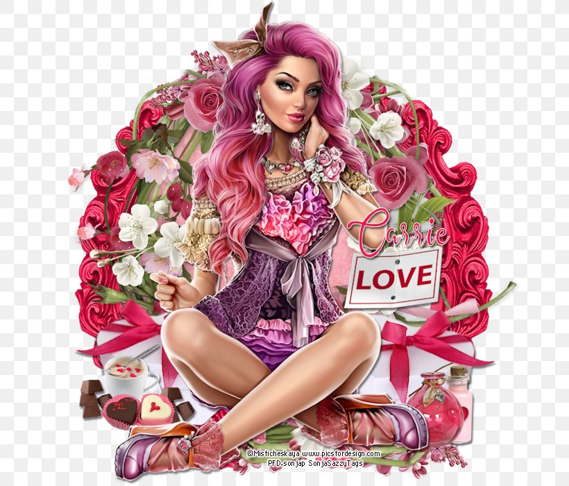 Barbie Flower Pink M, PNG, 698x700px, Barbie, Doll, Flower, Magenta, Pink Download Free