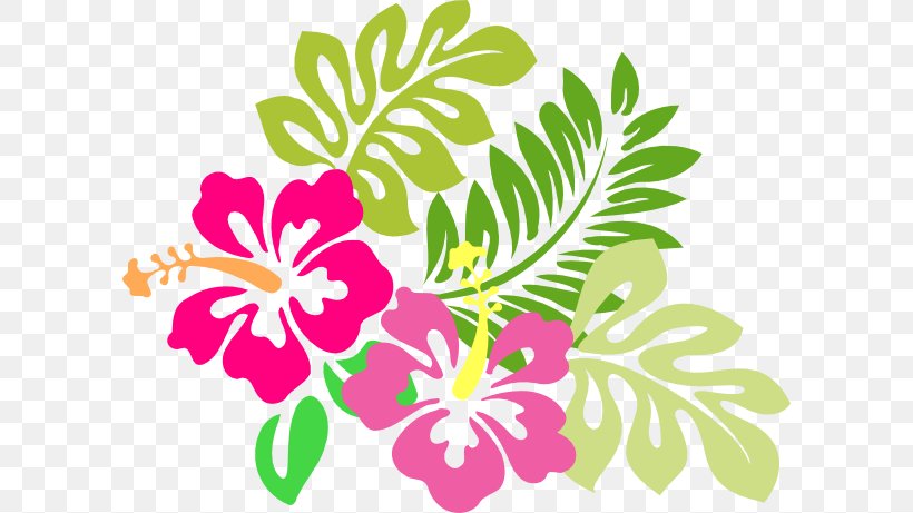Hawaiian Flower Clip Art, PNG, 600x461px, Hawaii, Artwork, Branch, Cut Flowers, Flora Download Free