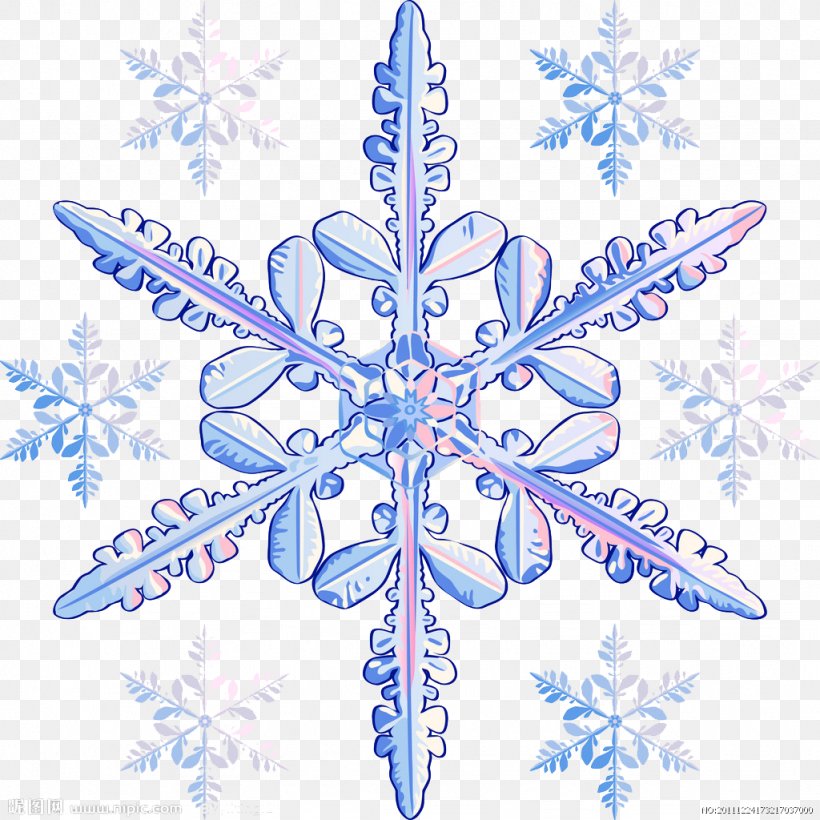 Snowflake Transparency And Translucency Stock Photography Clip Art, PNG, 1024x1024px, Snowflake, Blue, Christmas Ornament, Color, Photography Download Free