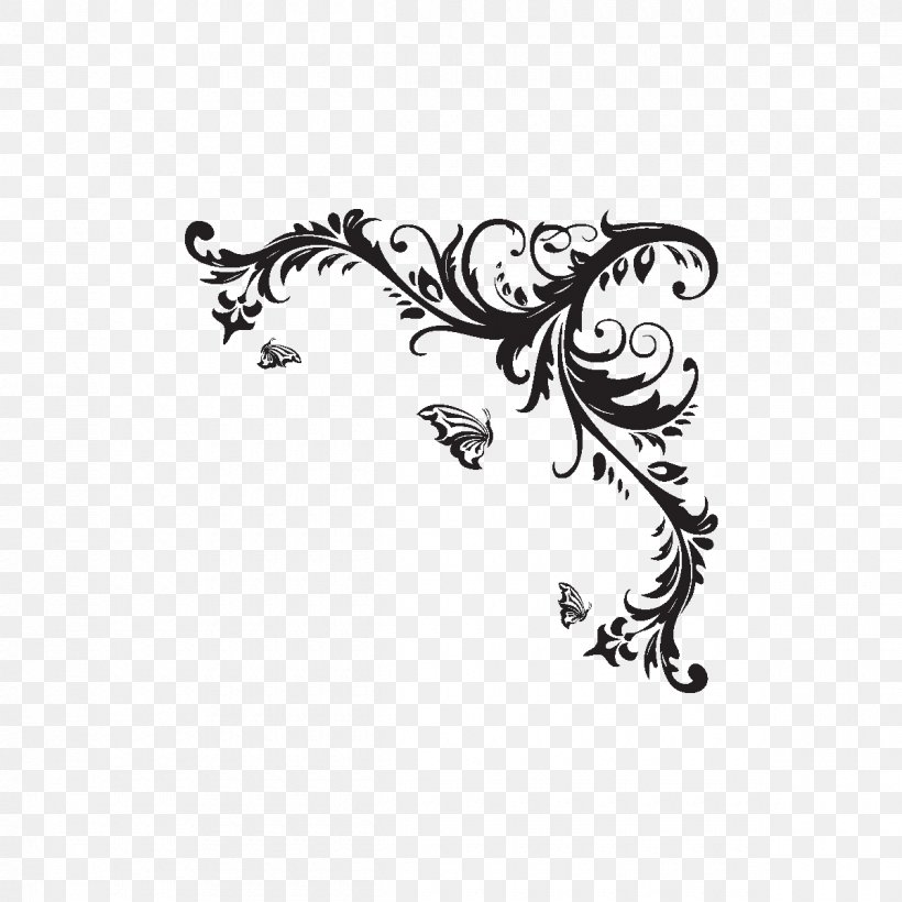 Vase Of Flowers Drawing Sticker Wall Decal, PNG, 1200x1200px, Vase Of Flowers, Art, Black, Black And White, Body Jewelry Download Free